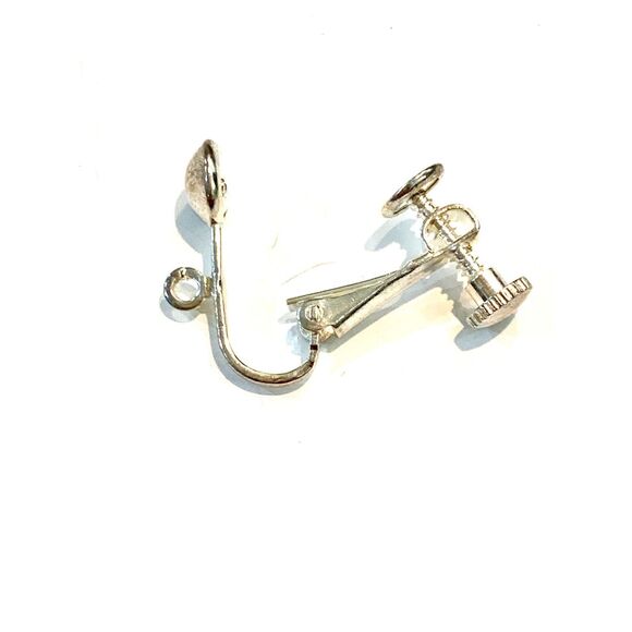 Silver Plated Screw Back Earrings #crafter #clip on earrings - Picture 1 of 5